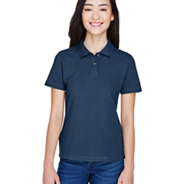 Ladies' 6 oz. Ringspun Cotton Piqué Short-Sleeve Polo Thumbnail