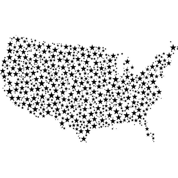 USA Map Stars Thumbnail